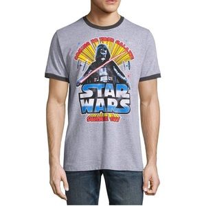 Star Wars Disney NWT Darth Vader Graphic Ringer T-Shirt Size 2XL